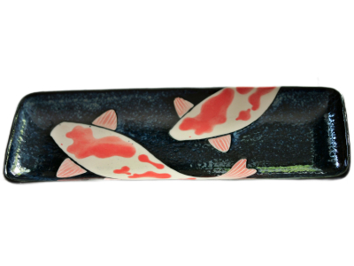 Koi, Karpfen Sushi Platte mit Motiv Karpfen