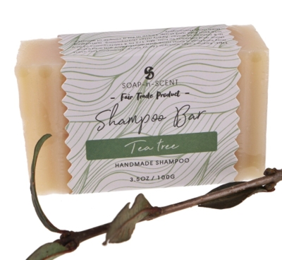 Shampoo Bar, festes Shampoo mit Teebaumöl 100g Stück