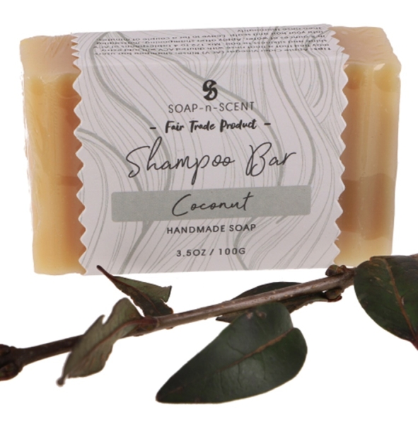 Shampoo Bar, festes Shampoo mit Kokosnuss 100g Stück