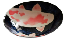 Koi, Karpfen Sushi Platte mit Motiv Karpfen